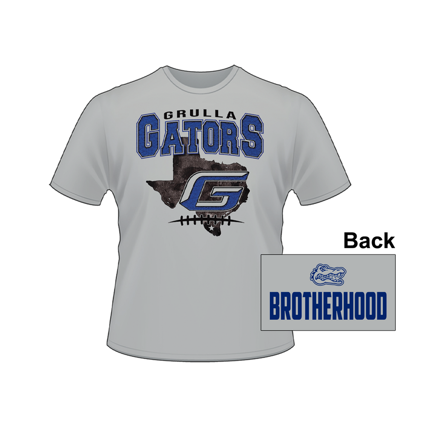 Quarterback Club-Silver-Short Sleeve-Spirit Shirt