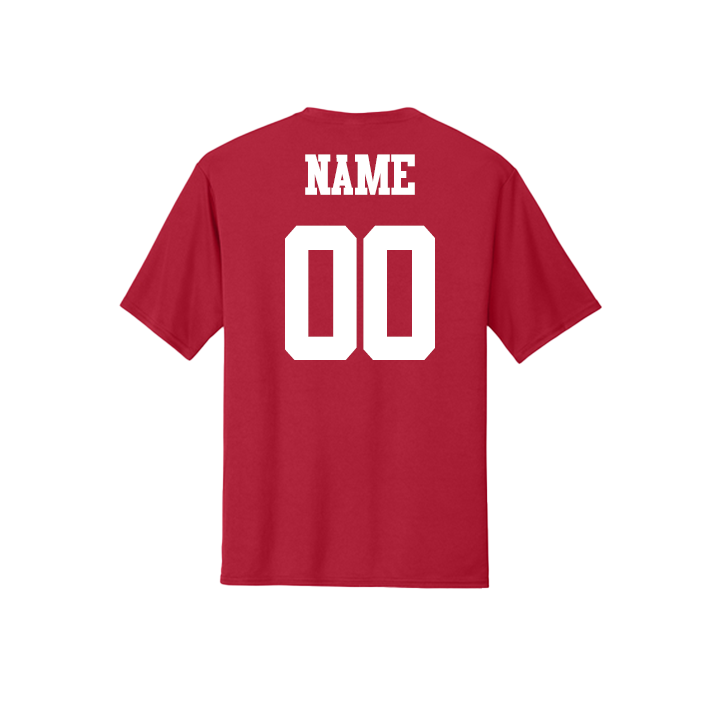 Quarterback Club-Red Fan Shirt-Personalized