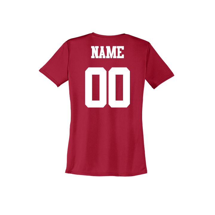 Quarterback Club-Red Fan Shirt-Personalized
