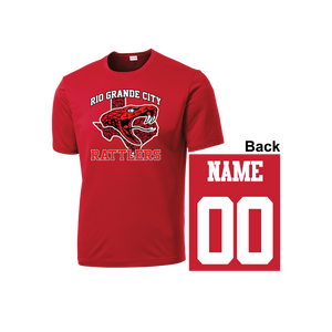 Quarterback Club-Red Fan Shirt-Personalized