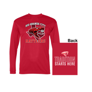 Quarterback Club-Red Spirit Shirt-Long sleeve